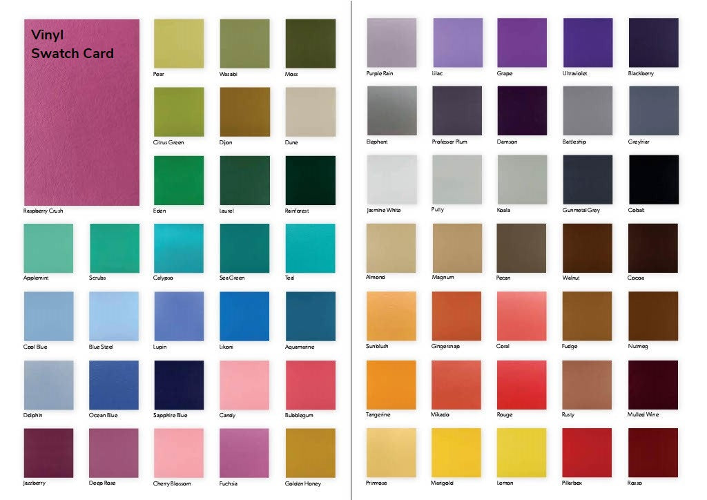Just Colour vinyl colour range