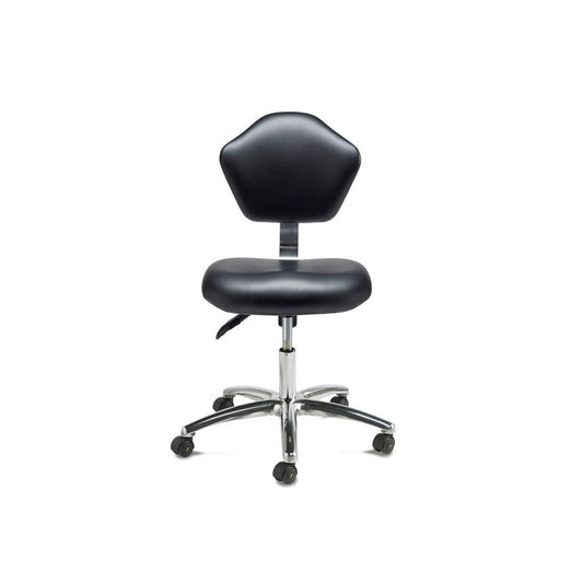 Strada low cleanroom chair in conductive vinyl