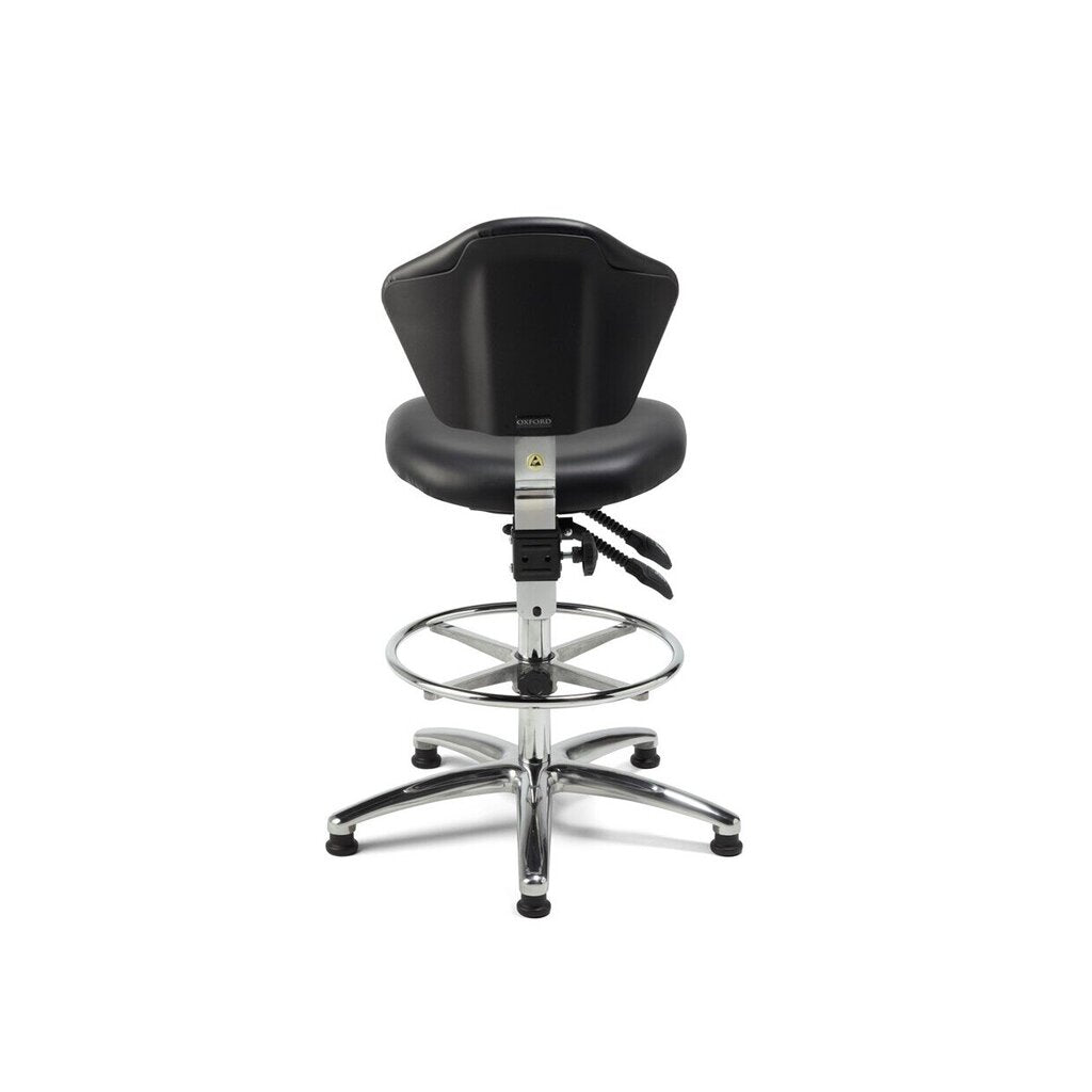 Strada draughtsman cleanroom chair rear view