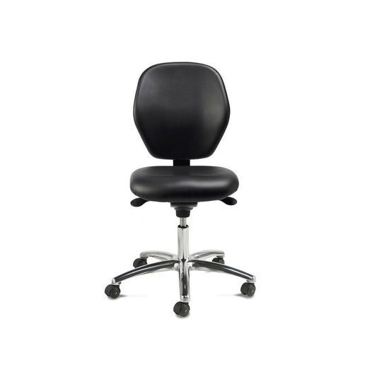 Stratos low cleanroom chair in conductive vinyl